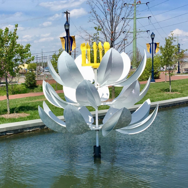 kinetic water sculpture